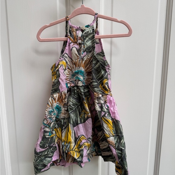 NWOT Crewcuts 2T Girls Multicolor Floral Halter Sleeveless Dress - Picture 3 of 3